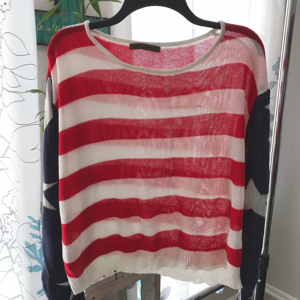 The Classic American Flag Knitted Sweater